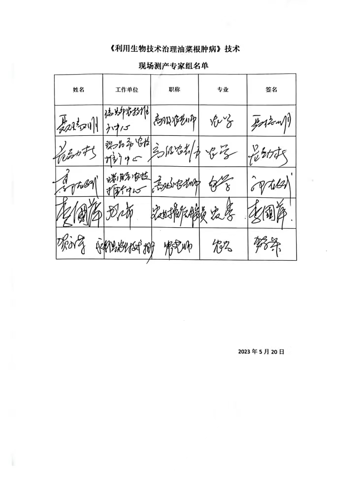 九江農(nóng)科院江滿霞2022-2023利用生物技術治理油菜根腫病測產(chǎn)測效報告。_01.jpg
